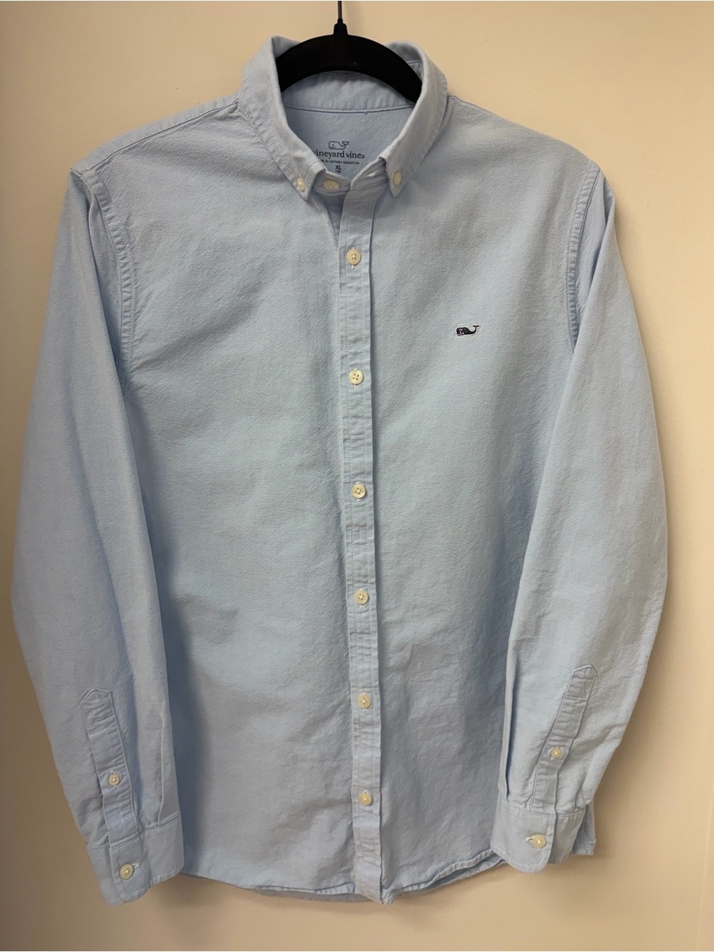 Vineyard Vines Boys 'Whale Shirt' Button Front Shirt Blue Size XL ...14-15